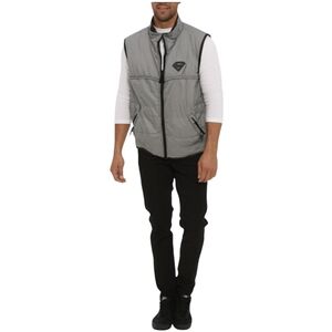 Warner Bros Vintage Gray & Black Reversible Superman Vest Size XL GUC